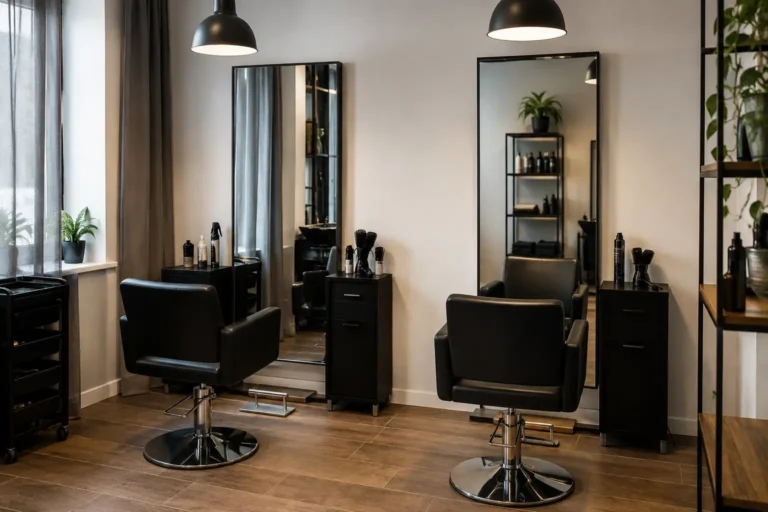 Mali frizerski salon sa organizovanim radnim mestima